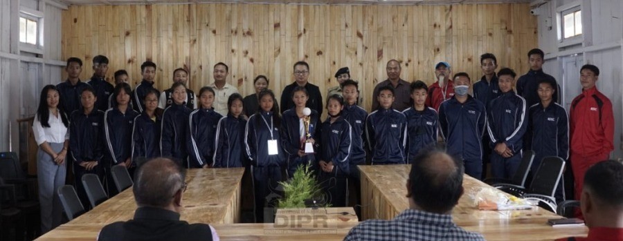 A reception programme for the athletes of Noklak district in the 2nd Nagaland Olympic and Paralymic Games was held in Noklak on September 1. (DIPR Photo)